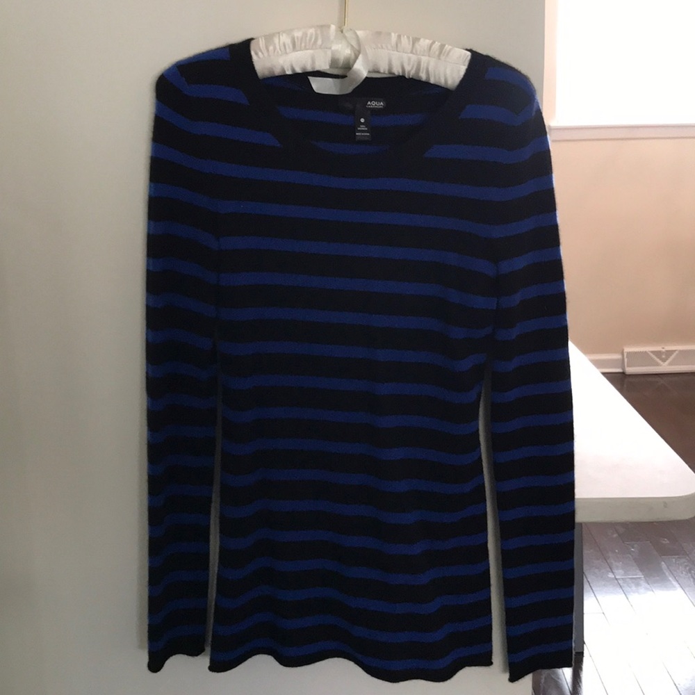 Cashmere striped sweater tunic